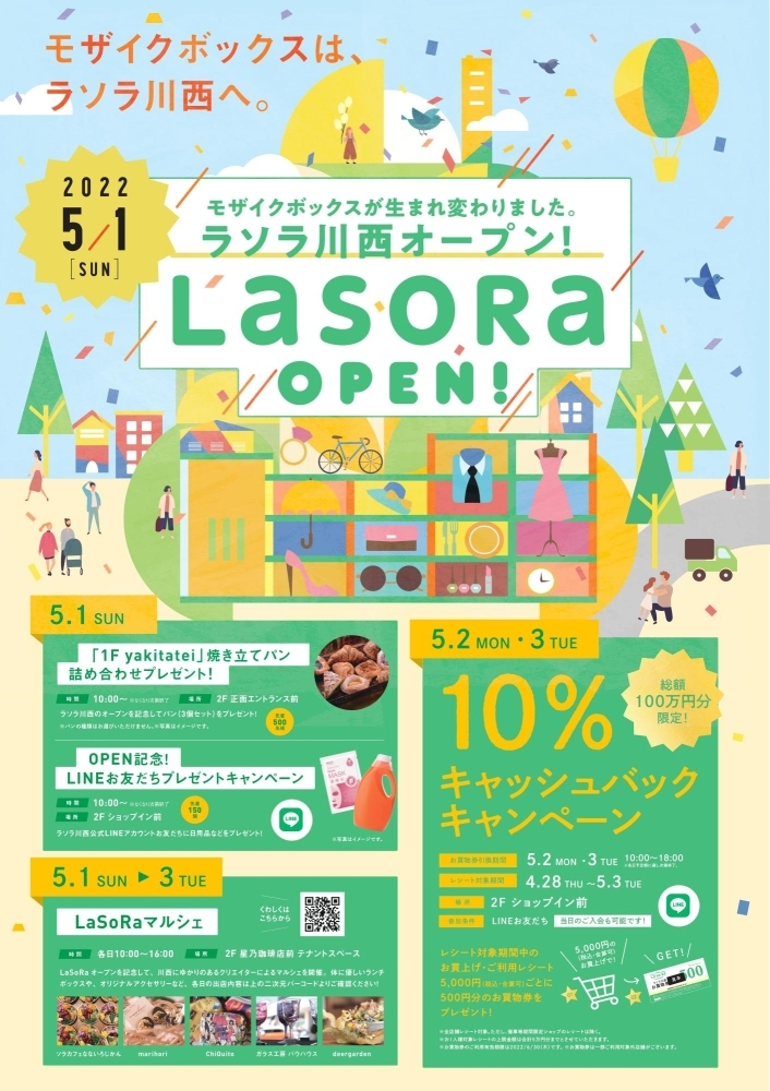 5 1 日 ラソラ川西オープン 川西能勢口駅前に新しい風 かわいいなさんの空中散歩 まいぷれ 川西 猪名川 5 1 日 ラソラ川西オープン 川西能勢口駅前に新しい風 かわいいなさんの空中散歩 まいぷれ 川西 猪名川