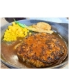 【竹の子のハンバーグセット（全品ライスとみそ汁付き）】