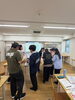「スタッフの感染防止研修を実施しました。片栗粉を使った手洗い実験と気づきの時間」