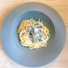 鮭とほうれん草のクリームパスタ「今週のパスタ」