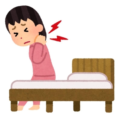 寝起きに首肩周りが重い～(；Д；)「首のこり・肩こりを放置したら頭痛が(´ﾍ｀；)朝のだるさ・頭痛はこりが原因かも」