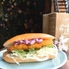 梅と白身魚フライ