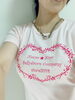 桃色Tシャツ「わーい出来上がったよー」