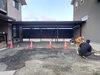 コンクリート張りをします「新築工事に伴う駐車場とブロック塀工事②　出雲市」
