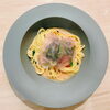 生ハムとほうれん草のトマトクリームパスタ「今週のパスタ」