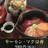 サーモン・マグロ丼