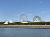 海から眺める臨海公園。青空が気持ちいい！「2026年秋『屋形船ハゼ釣り体験』秋の注目の情報！屋形船に家族で乗ってみませんか？　秋の週末、船でハゼ釣り♪　めちゃ楽しめます！」