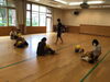 お母さんからボールを守るぞ！「たくさん動いて汗をかきました！！」