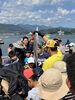 大きなタチウオ「海岸清掃と地曳き網/しずおかの海体験教室/清掃活動」