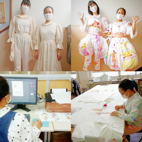 ☆kawaiiにあふれたファッション作品☆「あなたの心がワクワクすることに挑戦しよう☆手しごと・お洋服づくり　初心者や経験者、それぞれの人に合ったレベルで安心して学べる環境が神戸文化服装学院にはあります。」