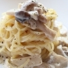 3種のきのこのクリームパスタ