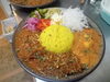 キーマカレー＆チキンビンダルー＆トマトチャウダーカレー「期間限定スパイスカレー【千葉駅徒歩３分　ハーブティーと楽しむお得なランチセット】」