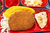 旨辛カレーメンチカツ＆オムレツ「８月４日のお弁当🍱」