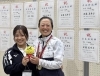 しろいふるさと大使の安藤美希子選手、同じく鈴木梨羅選手が共に