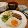 ＊目玉焼きとソーセージセット ⁡