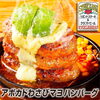 「トマトチーズハンバーグandアジフライ」