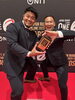 素敵な盾もいただきました（岡田選手、山本選手）「🏆ジャパンラグビーリーグワン　社会貢献賞受賞！」