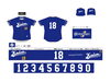 ユニフォームデザイン「【新⚾️ユニフォーム完成😆🤝✨❣️電気で困ったら、コウデンへ！】 　」