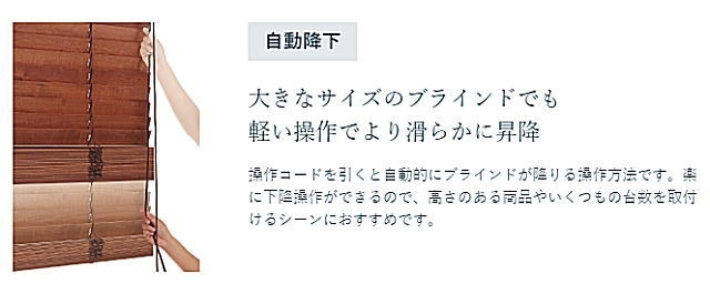 操作簡単　自動降下「自動降下でちょっぴり幸せ♪」