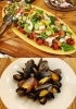 色とりどりの地場野菜のサラダとムール貝「飯豊町【農家レストラン エルベ】さんのディナーに行ってきました。」