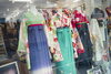 「店舗前に卒業袴展示中♪　沢山着物が並んでいるのが目印です♬　★むらまつ衣裳店★」