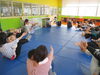 お腹が・・・「今日は「親子ヨガ」がありました！」
