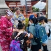 インタビュー中( ´ ▽ ` )ﾉ「恒例！京都遠足(≧∀≦)【学力アップは本学の定着から！がモットーの学習塾】」