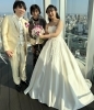 ホテル最上階の部屋の外で!いい天気で最高🌟「涙と笑顔あふれる生徒の結婚披露宴💒パクパク食べる可愛い花嫁さん【京都市南区&下京区のピアノ・リトミック・英語リトミック・ベビーリトミック】」
