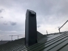 板金でおさめました「雨・雪から守る煙突の板金加工」