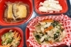 豚肉と野菜の塩ダレ炒め＆豆腐ステーキきのこソース「２月２０日のお弁当🍱」