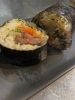 黒毛和牛肉巻き恵方巻試作中「豚しゃぶが大好評！恵方巻やります、準備中！」