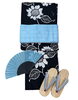 水色で爽やかに「今年こそはお気に入りの浴衣でお出掛け楽しみませんか？　お祭り、花火大会、女子会に着ていきましょ！【新小岩 呉服屋 ルミエール商店街】」