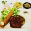 ハンバーグプレート(ランチのみ味噌汁・ドリンク付)