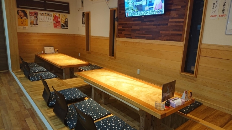 掘りこたつ式のテーブル「気楽に寿司屋で酒飲み！！」