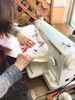柔道着のゼッケン縫い中「「うちの糸子さん工房」をご紹介します！」