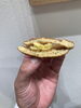 どら焼きの中はこんな感じ。「先月発売されたばっかりの「みかんどら焼き」をゲット!!」