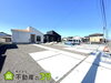 焼津市高新田🏠左：１号棟「【即内覧可✨】焼津市高新田🏠平屋建♪駐車３台以上可🚗４ＬＤＫ▽ＷＩＣ完備▽全居室フローリング▽大井川南小・大井川中▽敷地広々▽閑静な住宅地▽焼津市の家探し・土地情報も地域密着の不動産の39へお任せください🐰🏠」