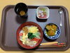 昼食はソーメンとゼリー「七夕飾りをしました。」