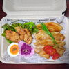 豚にんにく醤油焼き＆唐揚げ弁当「４月１３日のお弁当」