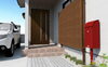 イメージパースで完成後をイメージできます。「玄関アプローチが明るくキレイに❢住まいる工務店」