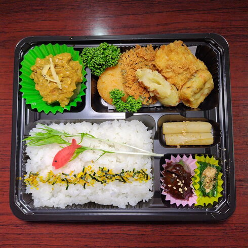 マトウダイフライ 大葉フライ クリームコロッケ「6月8日のお弁当」