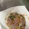 生ハムとスモークサーモンサラダ
