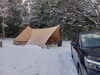 「雪中キャンプ楽しい～♪」