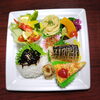 プレート盛り　サバ塩焼き「7月14日のお弁当」