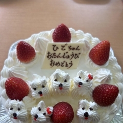 本日のお誕生日ケーキ