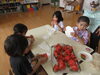 幼稚園で採れたスイカ、おいしいね🍉「第2学期　スタートしました✨」
