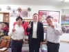 「デイサービス金太郎に筑後広域経営研究会会長さん事務局長さんが遊びに〜‼️YouTube見てね(^O^)‼️。」