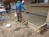 コンクリート洗い作業「お仕事紹介：コンクリート洗い出し作業　出雲市」