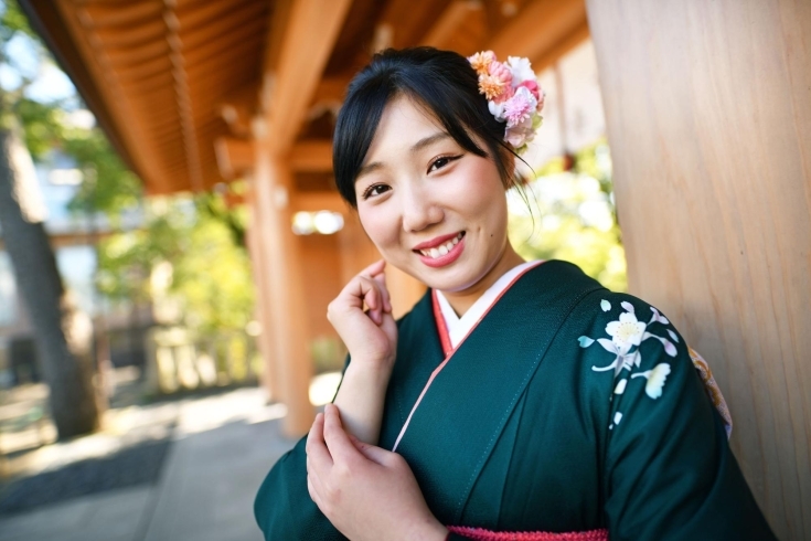 「成人式　前撮り 【千葉 稲毛 美浜 浅間神社近くの写真館★着物・和装撮影はプロにお任せ】」