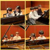 親子・兄弟3人で！先生と！楽しかったピアノ連弾「下京区&南区のピアノ発表会♪どきどき緊張、でもみんな精一杯頑張って笑顔いっぱい♪【京都市南区＆下京区のピアノ・リトミック・英語リトミック・ベビーリトミック】」